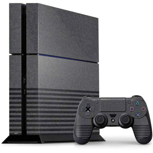 Black and Grey Stripes PlayStation PS4 Skins